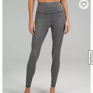 Lululemon Wunder Under Grey Leggings Size 2